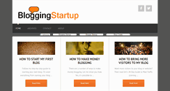 Desktop Screenshot of bloggingstartup.com