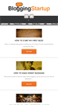 Mobile Screenshot of bloggingstartup.com