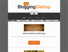 Tablet Screenshot of bloggingstartup.com
